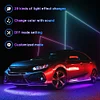 Car Chassis Decoration Colorful Voice-Controlled Atmosphere Light High-Brightness Modified Car Bottom Light Waterproof Flashing Led Streamer Light