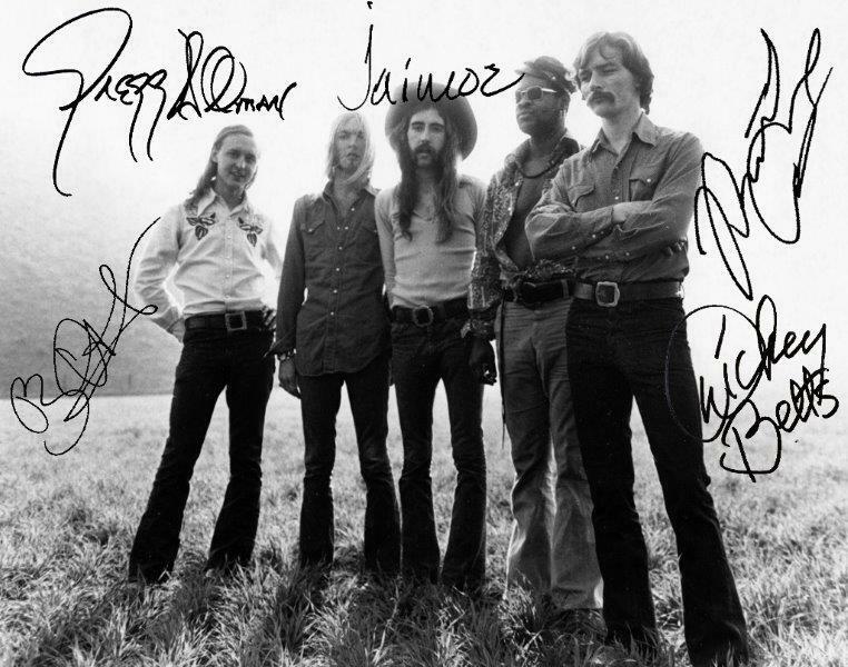 REPRINT - ALLMAN BROTHERS BAND Gregg - Derek - Jaimoe Signed 8 x 10 Photo Poster painting Poster