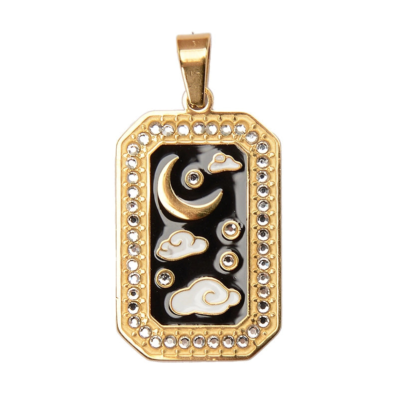 1 Piece 304 Stainless Steel Geometric Jewelry Accessories Pendant Chain