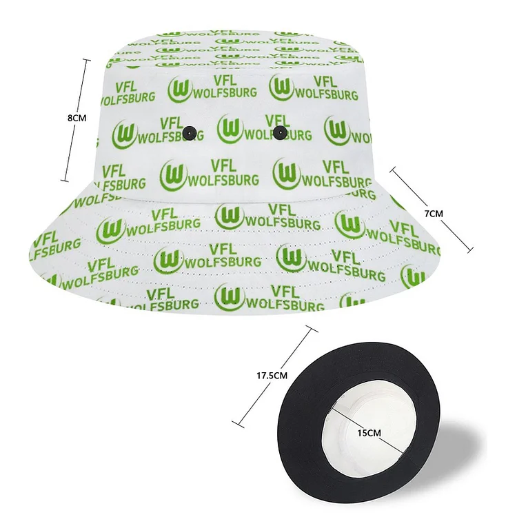 VfL Wolfsburg Karomuster Sommer Sonnenhut Reversible Bucket Hat