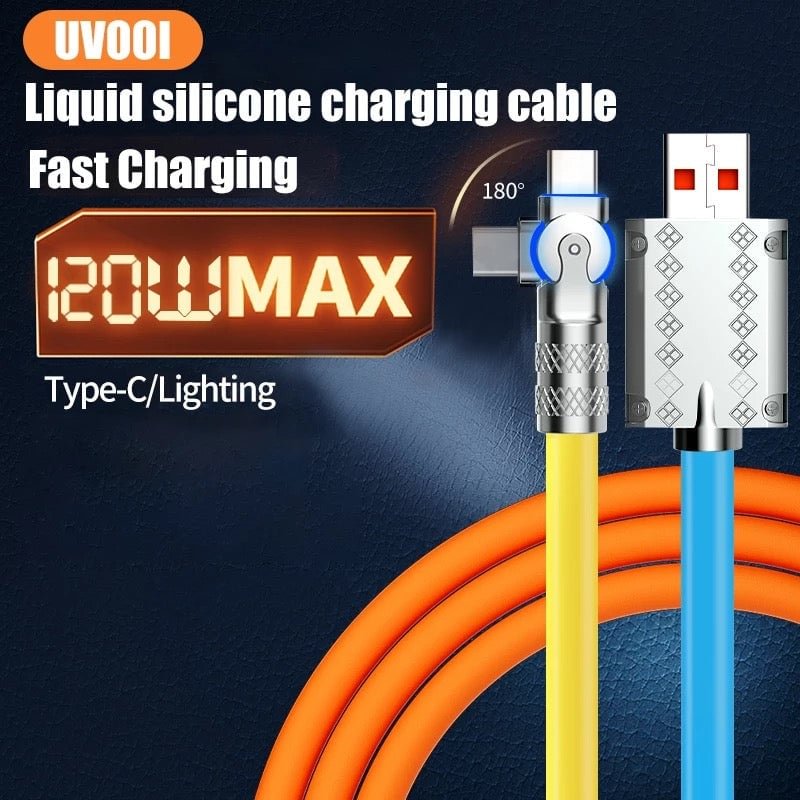 180 Rotation 120W Super Fast Charging cable