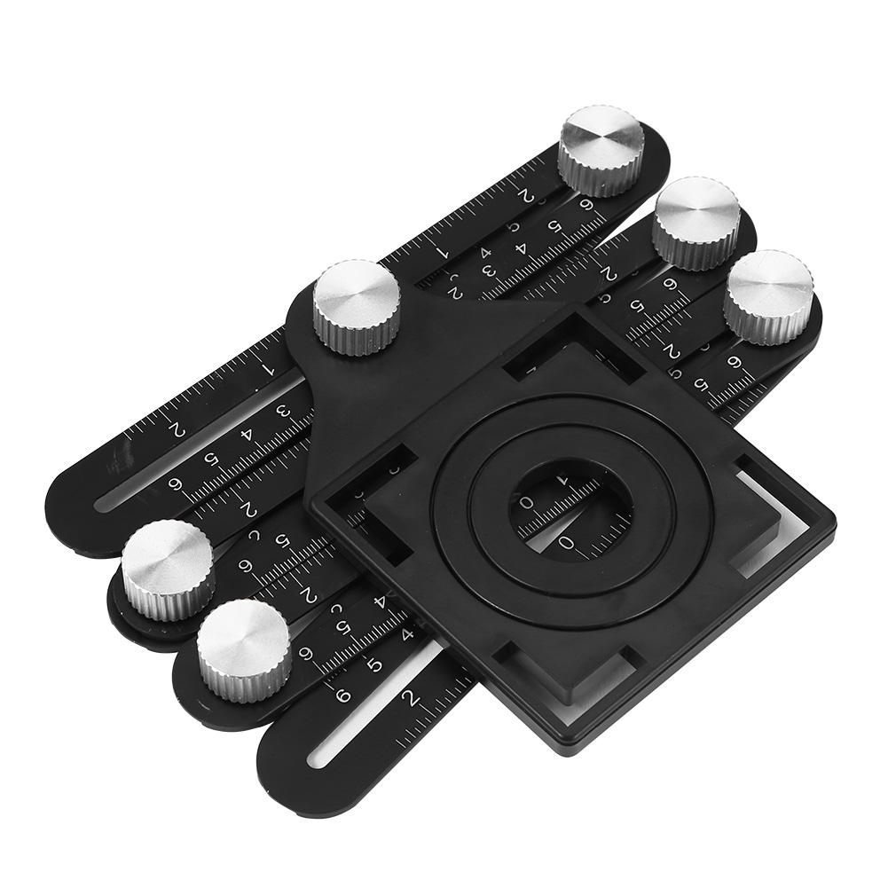 Multiangle Measuring Tool with Drill Guide and 6 Folding Rulers