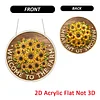 Sunflower DIY Diamond Painting Hanging Pendants Acrylic Crafts Kit for Home Wall Decor