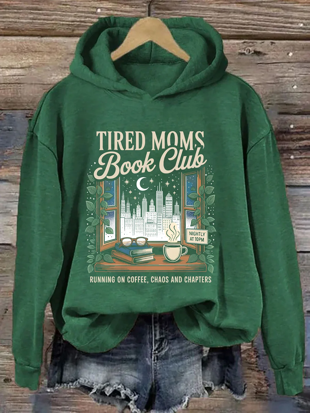 Tired Moms Book Club Hoodie