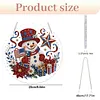 Anniversary Snowman DIY Diamond Painting Pendant Double Sided 25cm