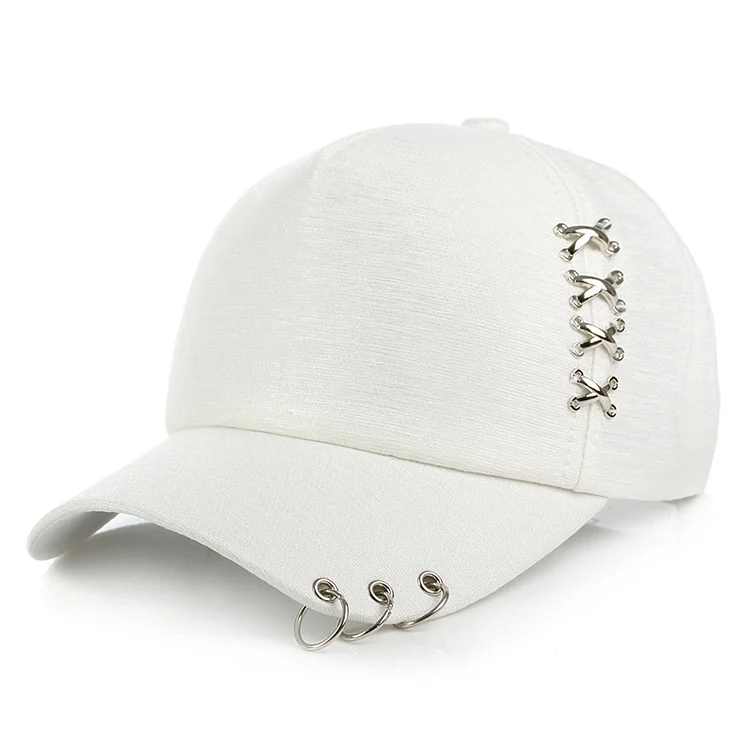 High quality adjustable baseball cap with ring outdoor sports sunscreen hat women mensnapback hat snapback gorras