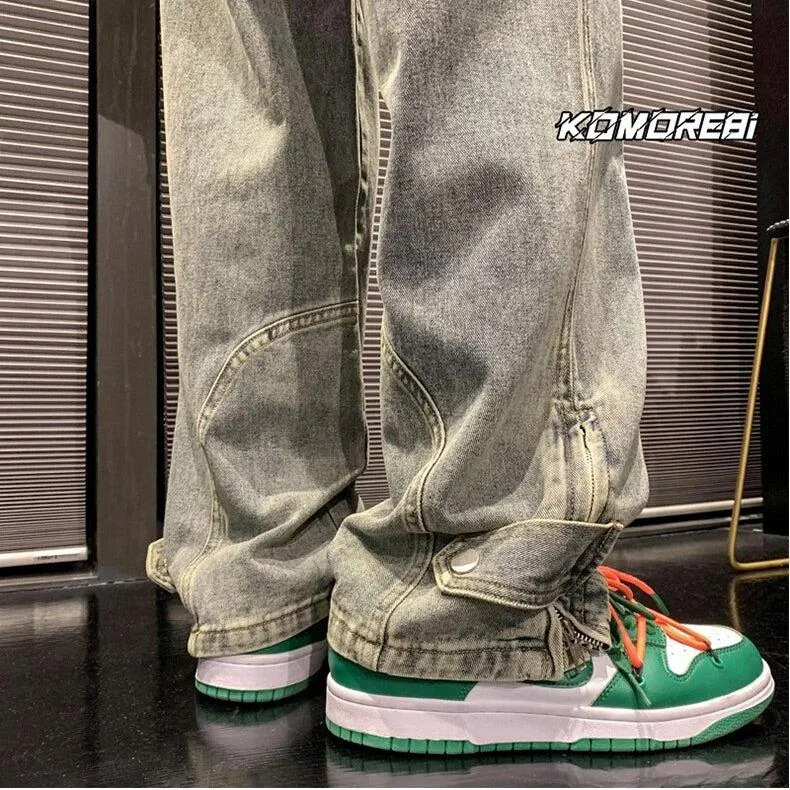 Brownm Leg Baggy Jeans