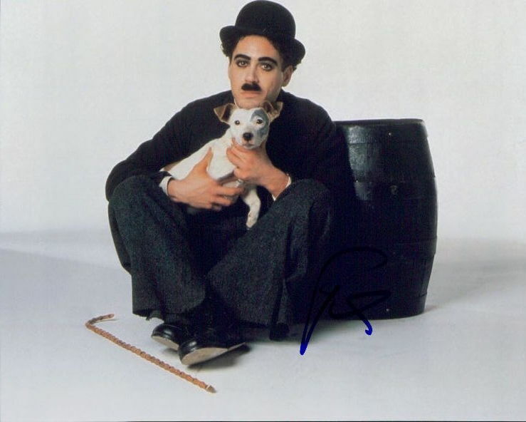 Robert Downey Jr. (Chaplin) signed 8x10 Photo Poster painting in-person