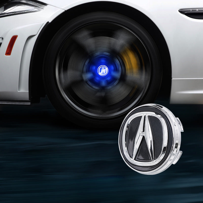 Acura-Compatible Magnetic Suspension Hub Caps & LED Suspension Luminous Wheel Hub Lights