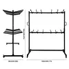 [US Local Warehouse] Folding Chair Rack with Locking Rubber Wheels Folding Chair Cart 88 Lbs Capacity Chairs Storage Dolly for Weddings & Events