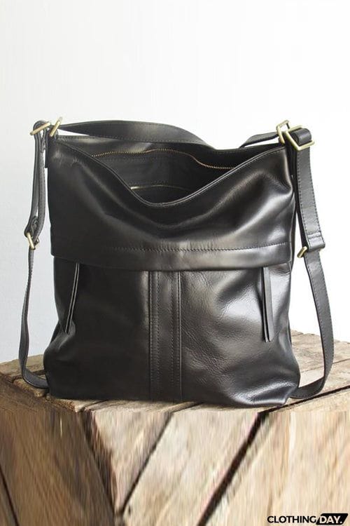 Leather Convertible Backpack