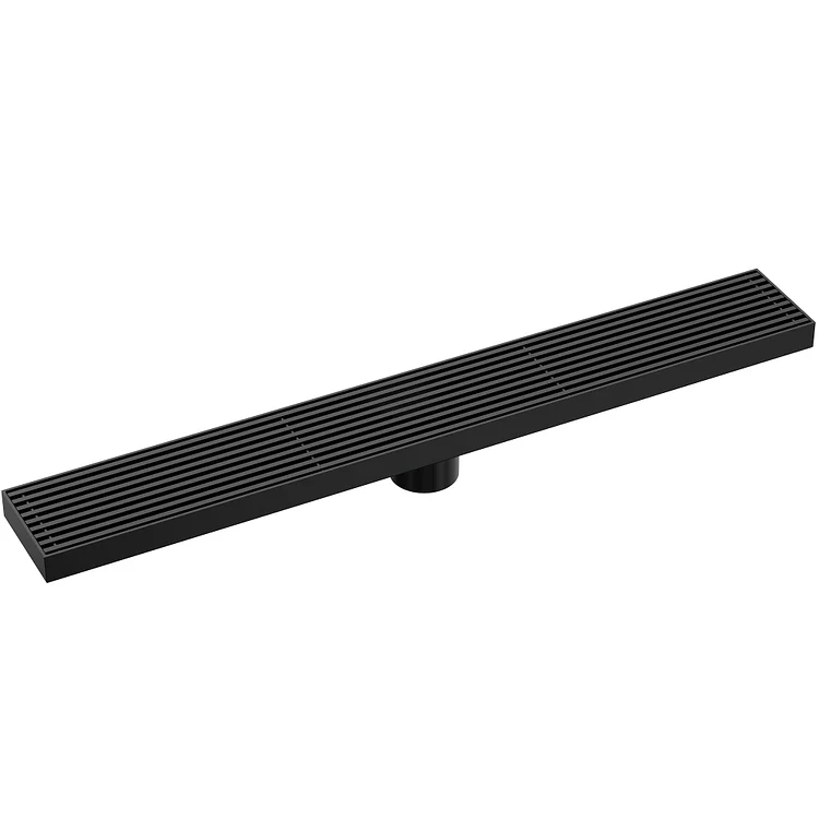 SFS-3070-BK The EVERSTEIN 60-centimeter long rectangular stainless steel floor drain