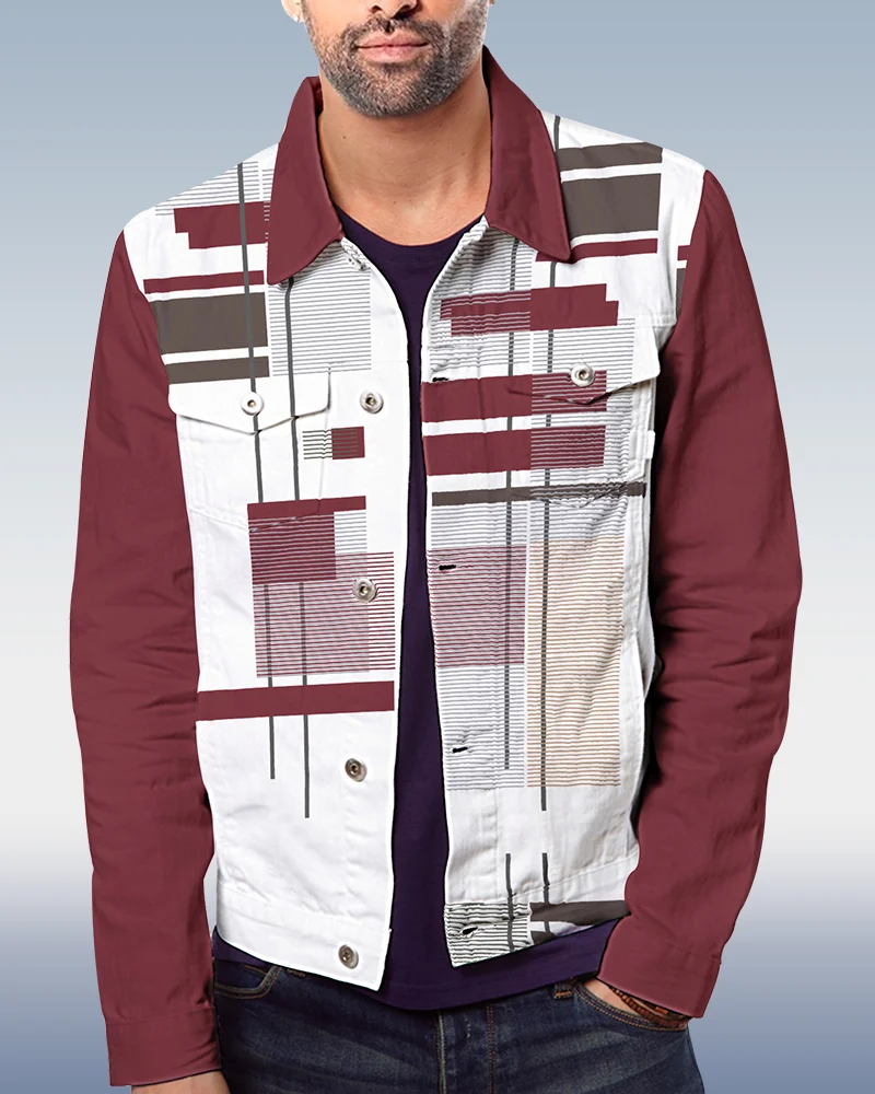 Men's Casual Line Jacket 047