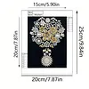 Kits d&rsquo;art partiel color&eacute;s en forme sp&eacute;ciale 5d DIY avec diamants &agrave; points avec cadre en bois, peintures de diamants, art de pierres pr&eacute;cieuses 17x22cm pour adultes, d&eacute;butants, d&eacute;coration int&eacute;rieure