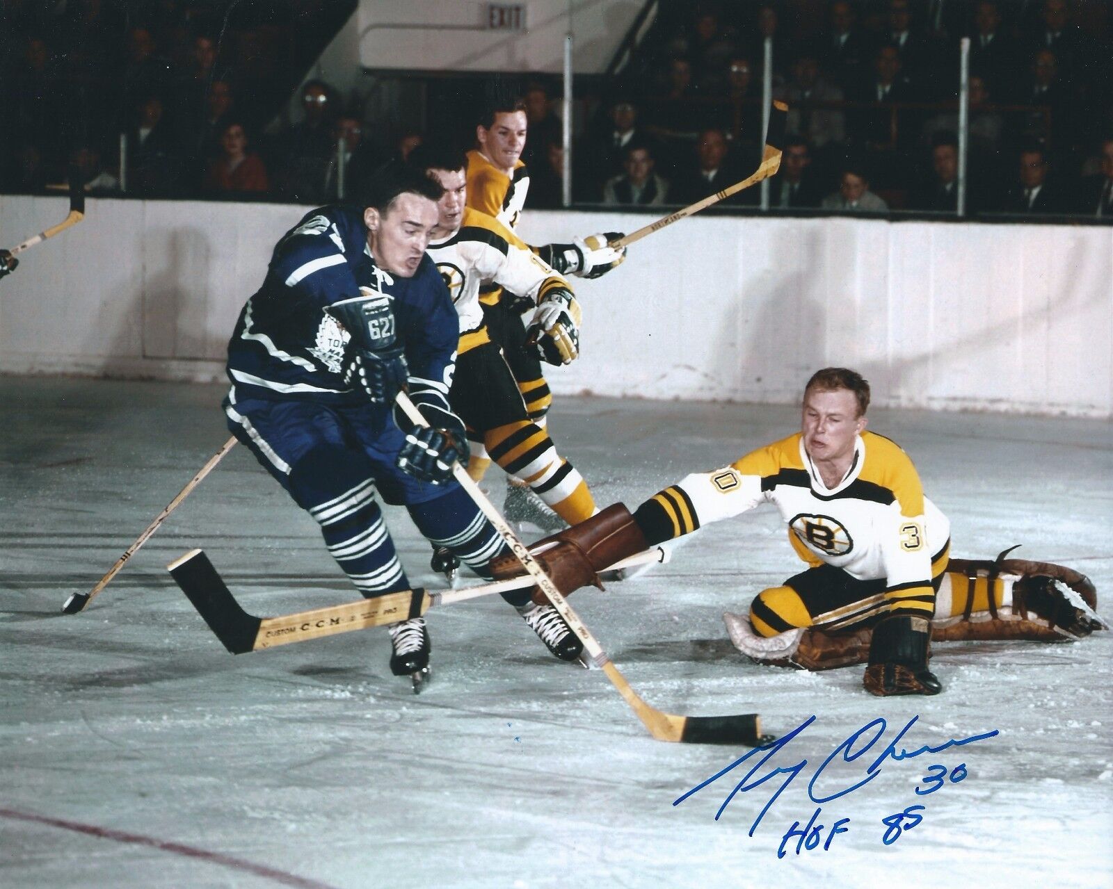 Autographed 8x10 GERRY CHEEVERS HOF 85