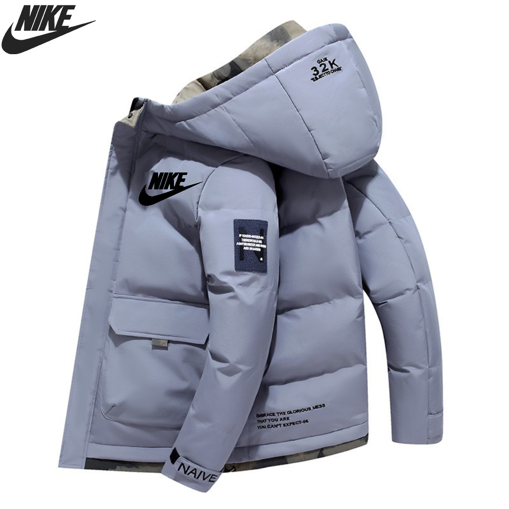 Zimní silná bavlněná bunda Nike zimní bavlněná bunda velké velikosti