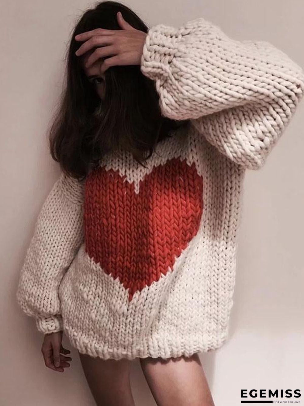 Fashion Knitting Loose Sweater Tops | EGEMISS