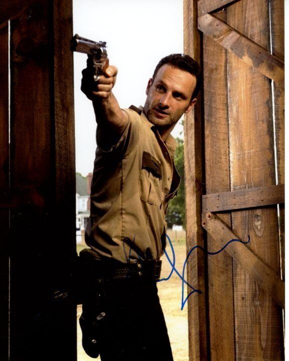 ANDREW LINCOLN Signed Autographed THE WALKING DEAD RICK GRIMES Photo Poster painting