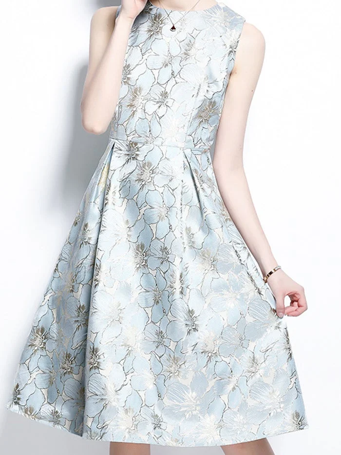 Fashion Jacquard Tank Dress