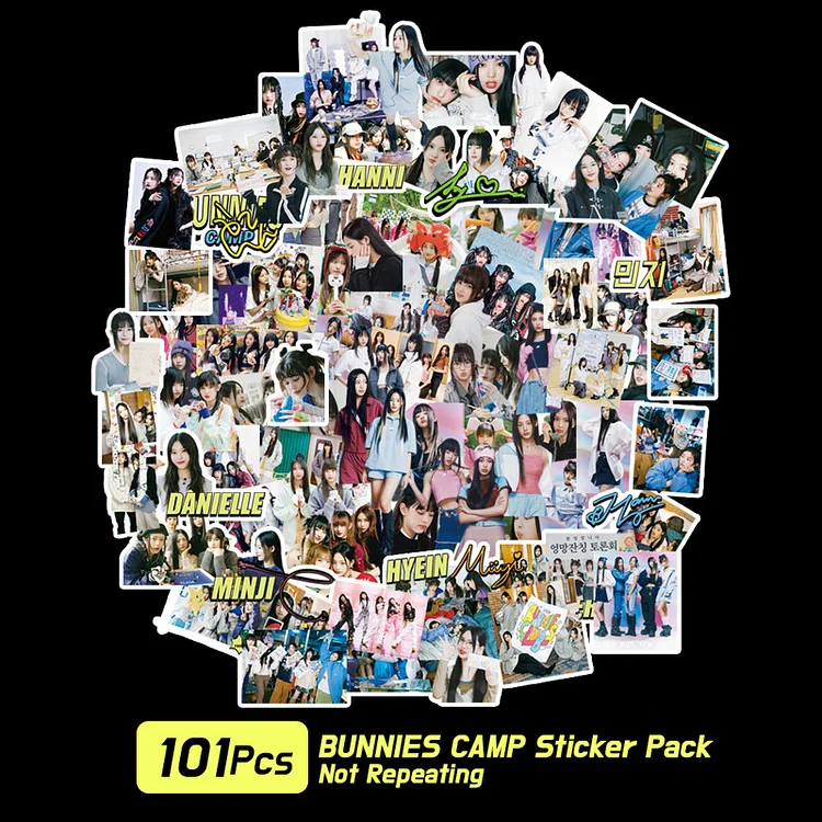 NewJeans 1st Fan Meeting Bunnies Camp 101 Sheets Sticker