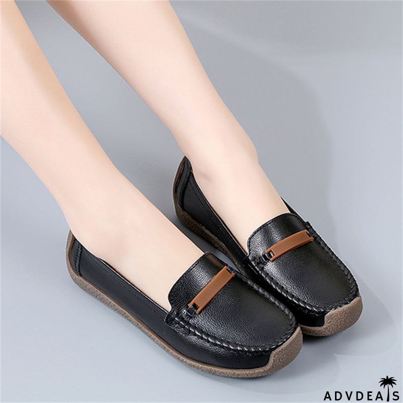 Women's Spring Summer Soft Soled Mother Round Toe Flat Shoes