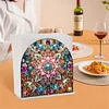 Diamond Painting Acrylic Mandala Flower Paper Towel Storage Rack Decor