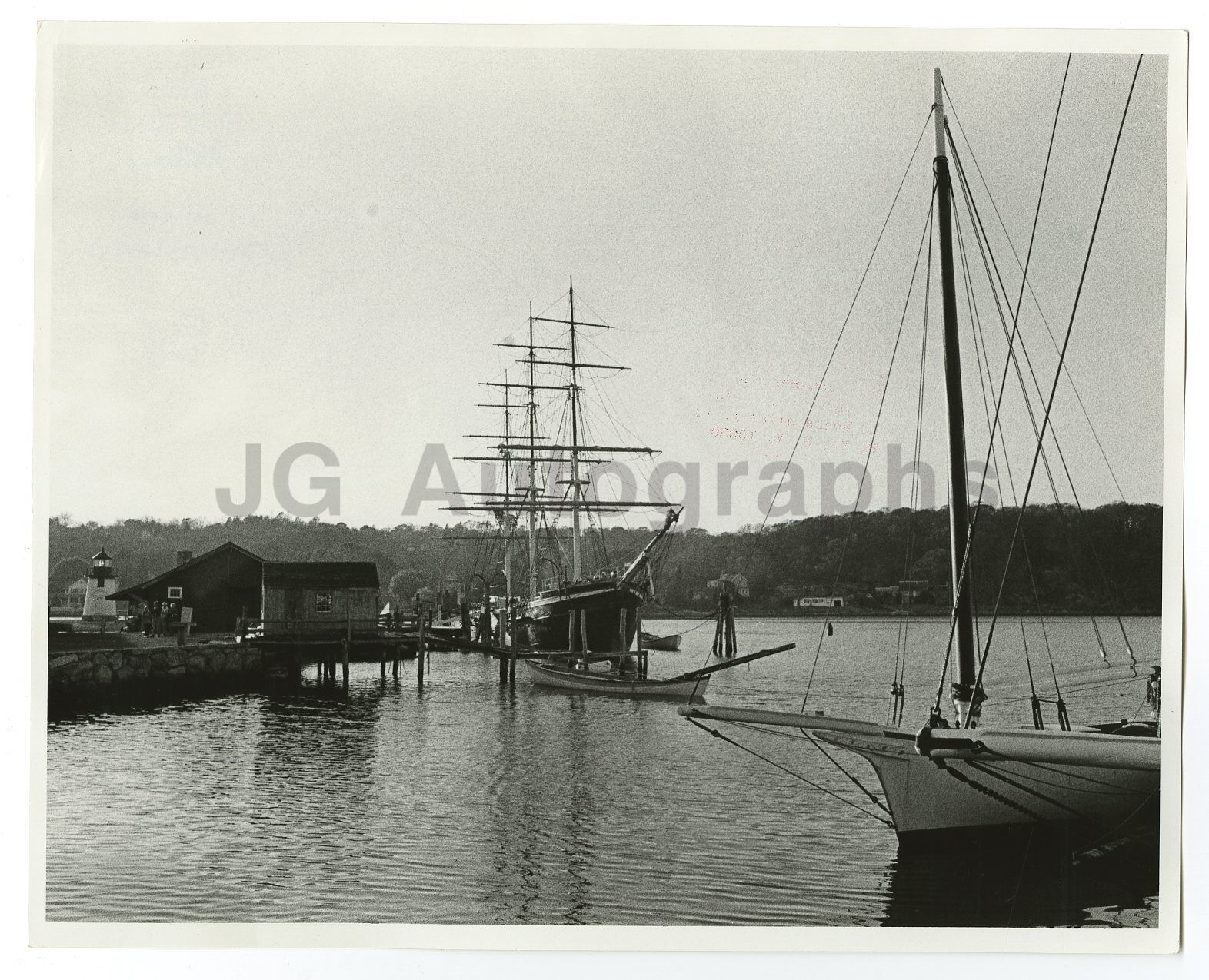 Mystic, Connecticut - Vintage 8x10 Publication Photo Poster paintinggraph - Vintage Navy Ships