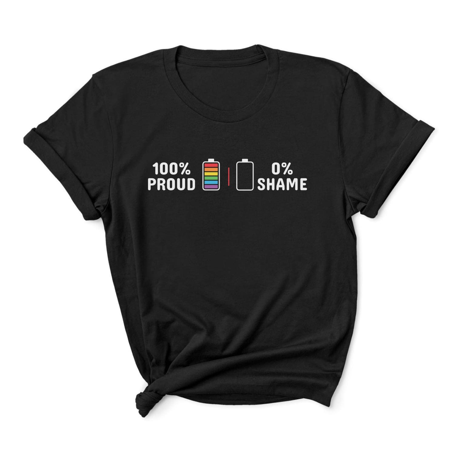LGBT pride t-shirt 100% proud
