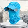 Sunscreen Fishing Sun Hat Quick Dry Sunblock Cap for Men Women Outdoor Sports