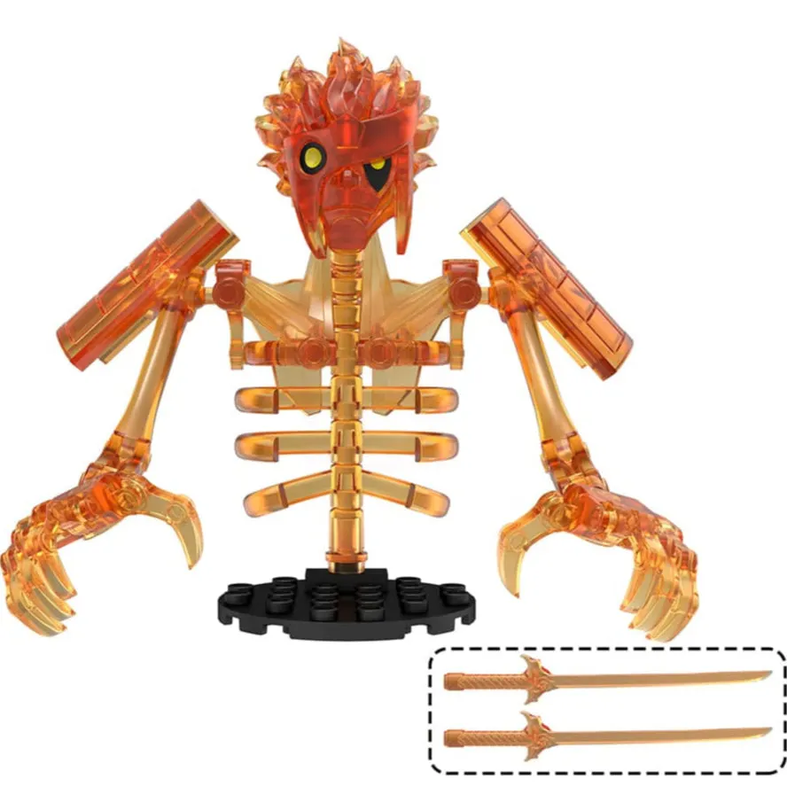 Susanoo Orange Custom Anime Large Minifigure Minifigure Bricks monstertoys
