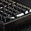 Three-mode RGB black transparent customized mechanical keyboard