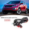 12V 40A Light Bar Wiring Harness Waterproof On/Off Switch 300W Relay Loom Cable