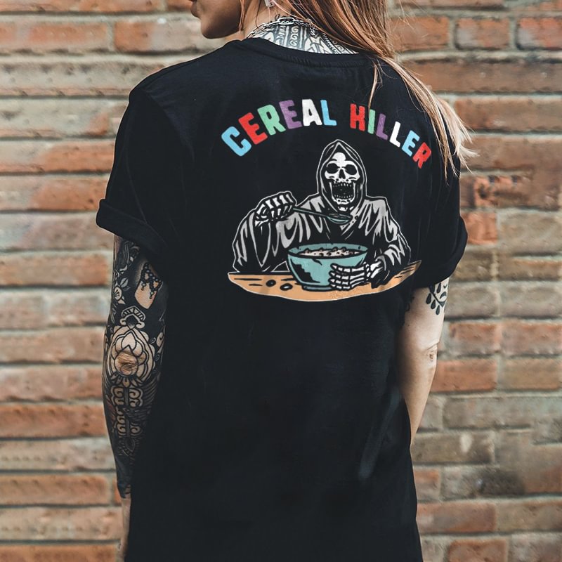 CEREAL HILLER printed loose T-shirt designer