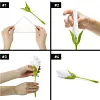 Rose Napkin Holders Plastic Handcraft Flower Napkin Rings Set Table Decorations for Wedding Luncheons Picnics Banquet Birthday
