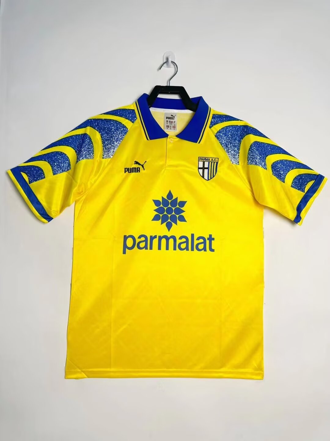 1995-1997 Retro Parma Yellow Football Shirt