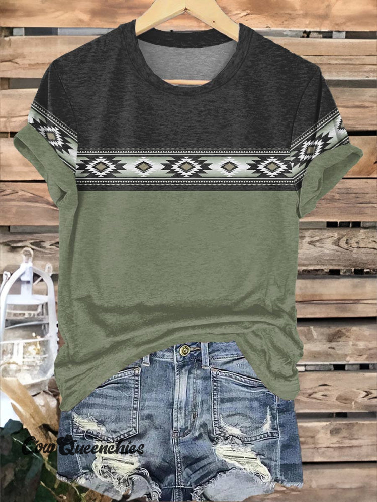 Aztac Green And Black T-Shirt Multicolor / S