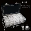 Pumpkin-Shaped Bottle Diamond Painting Storage Container, Diamond Embroidery Accessories Rhinestones Tools Organizer Box