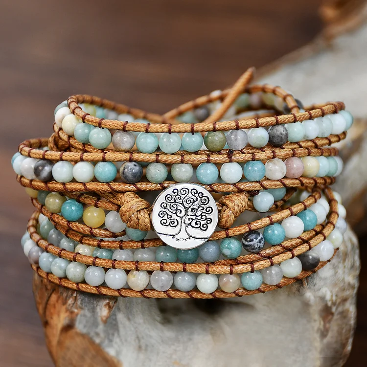 Mens N Ethnic Braided Multilayer Bracelet