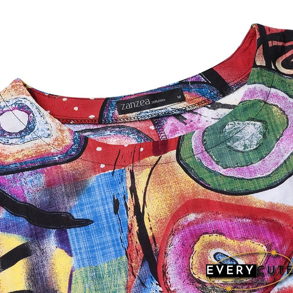 Women Batwing Sleeve Loose Beach Dress Kaftan Oversized Maxi Dresses