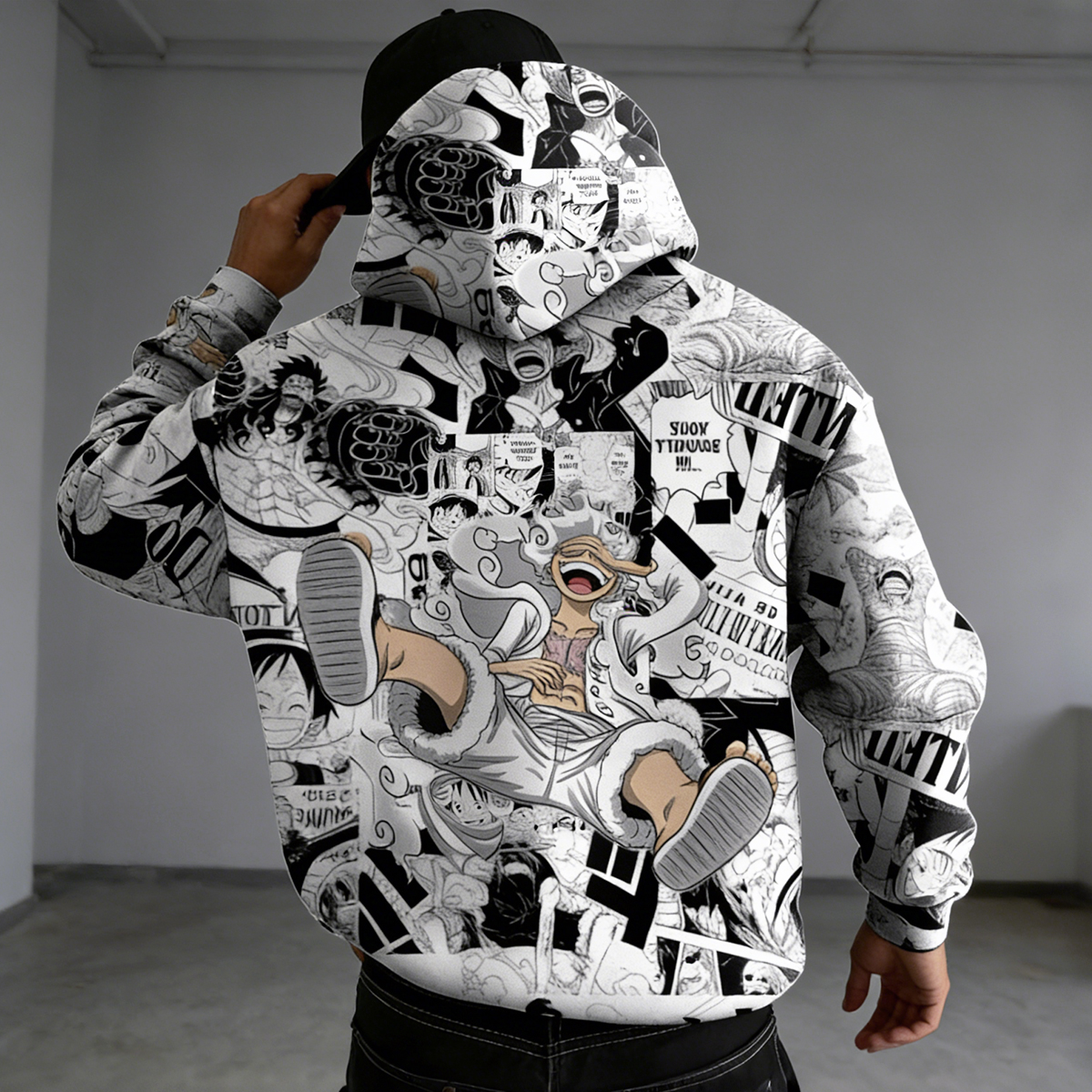 Anime Print Full Graphic Design Streetwear Hoodie