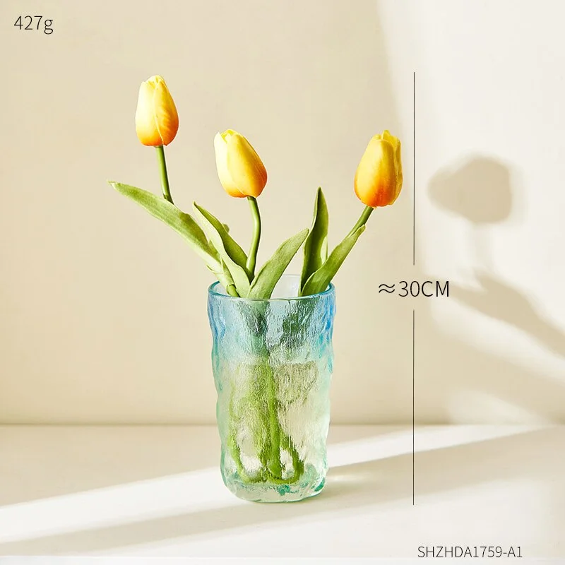 Flower Vase Home Decoration Glass Vase For Flower Arrangements Plant Pots Decorative Modern Living Room Decoration Table Vases