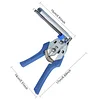 Type M Hog Nail Ring Pliers Kit with 600pcs M Clips, Hand Tools Clamp Wire Cage Fasten Plier for Fence Fastening, Upholstery Installation, Animal Cages