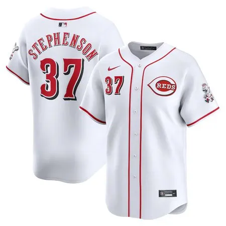 Men's Cincinnati Reds #37 Tyler Stephenson  White Home Limited Player Jersey