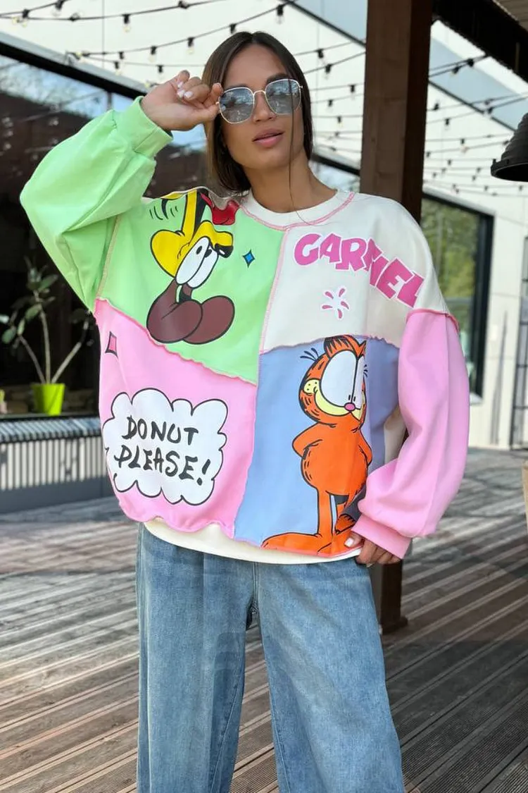 Anime Print Sweatshirt