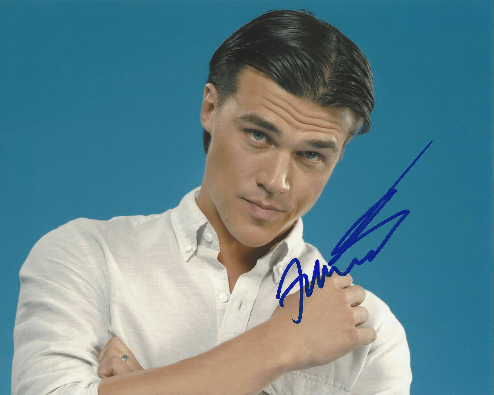 FINN WITTROCK SIGNED AUTHENTIC 'AMERICAN HORROR STORY' 8x10 Photo Poster painting B w/COA ACTOR