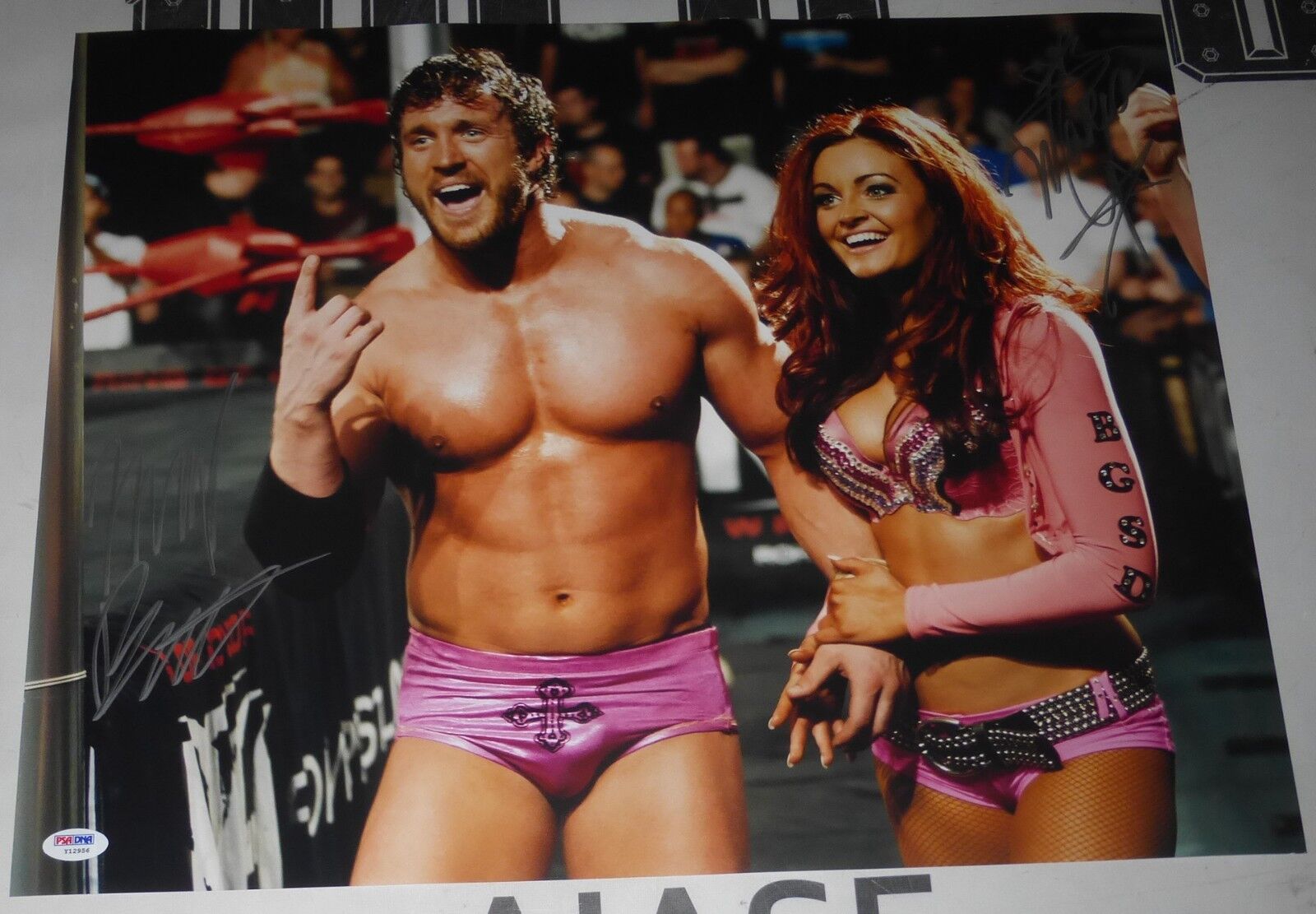 Mike Bennett & Maria Kanellis Signed 16x20 Photo Poster painting PSA/DNA COA ROH WWE NJPW Auto'd