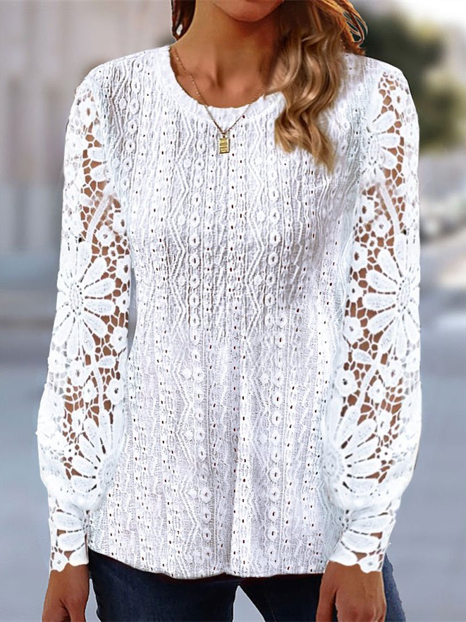 Women Half Sleeve V-neck Solid Color Dress