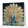 (Pre-Framed)Peacock-Special Shape Diamond Painting Kit(25x25cm)