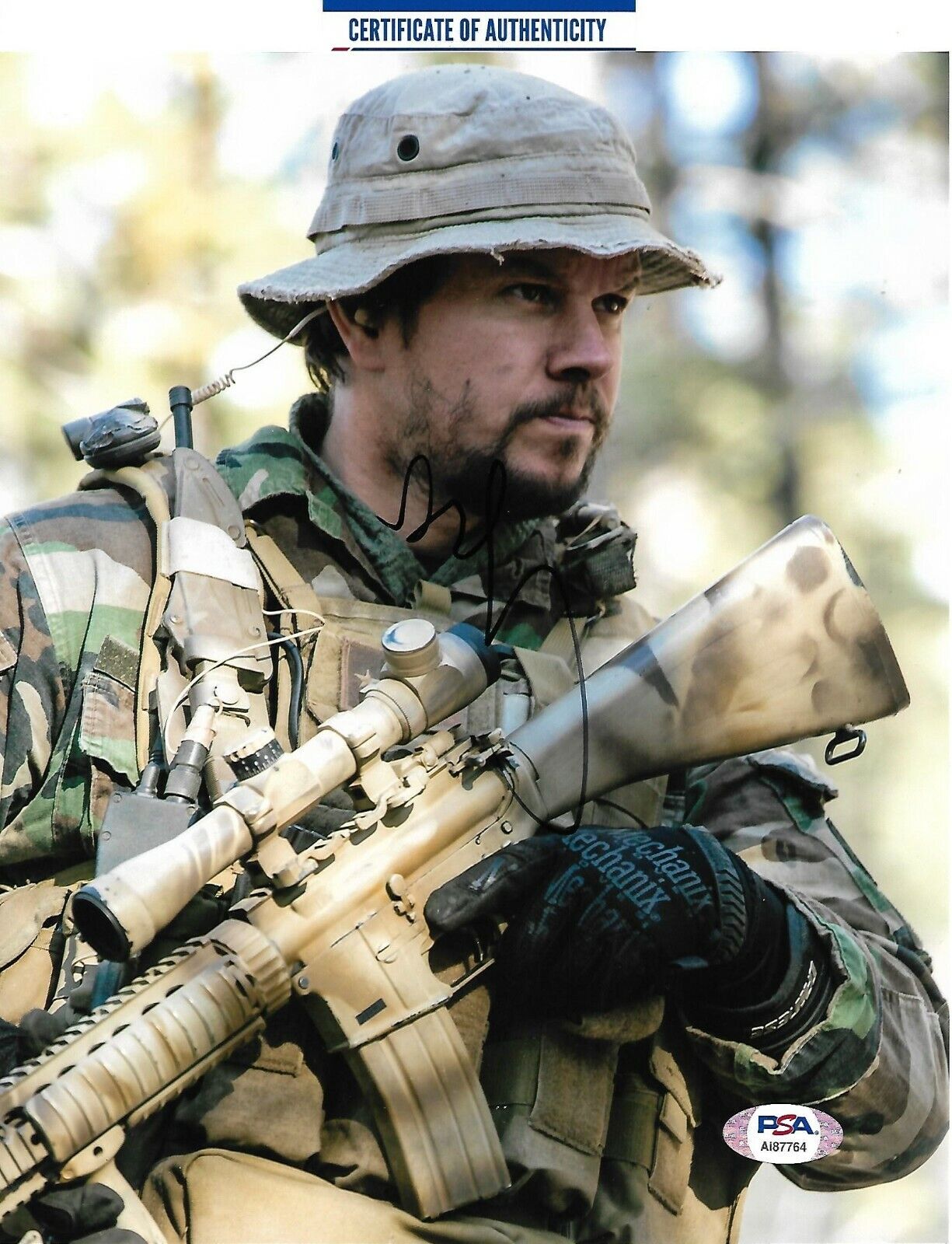 MARK WAHLBERG signed autographed LONE SURVIVOR 8X10 Photo Poster painting w/ COA PSA