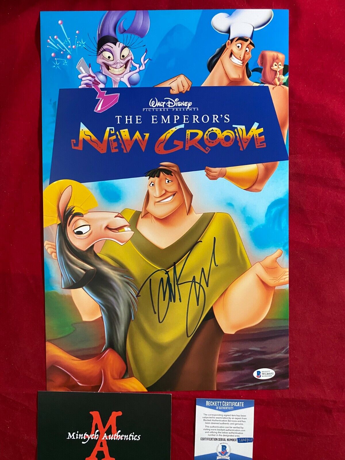 DAVID SPADE AUTOGRAPHED SIGNED 11x17 Photo Poster painting! THE EMPEROR'S NEW GROOVE! BECKETT!